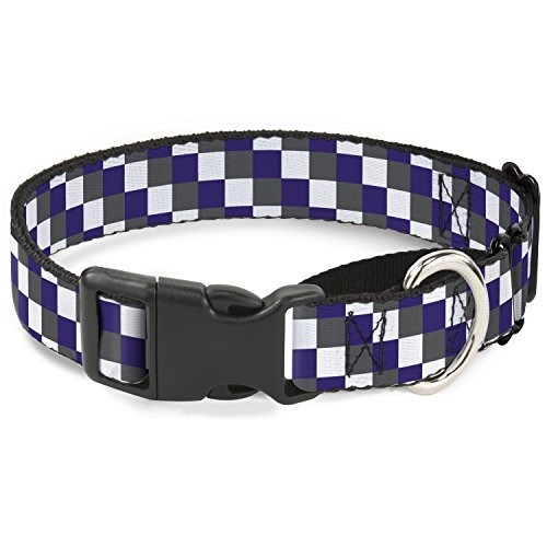 Buckle Down Checker Grau/Lila/Weiß Martingale Hundehalsband, 3,8 cm Wide-fits 33–45,7 cm Neck-small Buckle Down Checker Grau/Lila/Weiß Martingale Hundehalsband, 3,8 cm Wide-fits 33–45,7 cm Neck-small von Buckle-Down