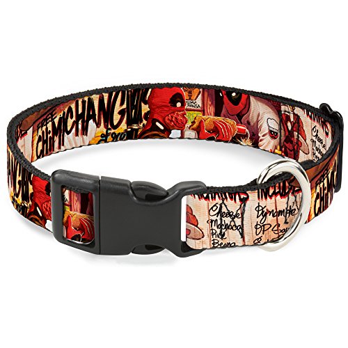 Buckle-Down "Deadpool tötet Deadpool # 2 Cover Dynamite Chimichanga Kunststoff Clip Halsband, 2,5 cm X 22,9–38,1 cm/klein Buckle-Down "Deadpool tötet Deadpool # 2 Cover Dynamite Chimichanga Kunststoff Clip Halsband, 2,5 cm X 22,9–38,1 cm/klein von Buckle-Down