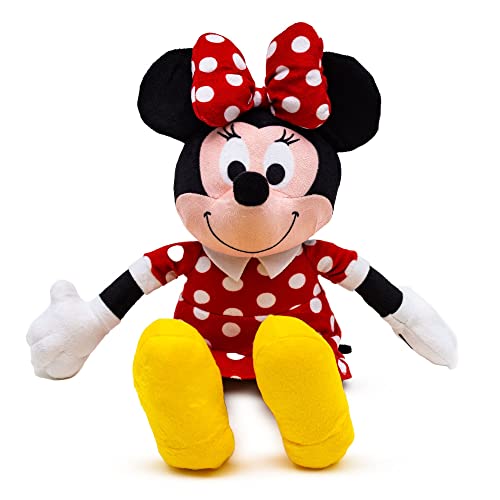 Buckle-Down Disney Hundespielzeug, Disney Minnie Maus lächelnd sitzend Pose Haustier Spielzeug Plüsch von Buckle-Down