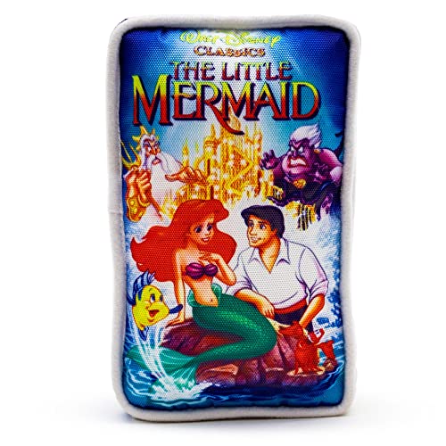 Buckle-Down Disney Hundespielzeug, Disney The Little Mermaid VHS Tape Replica Pet Toy, Plüsch von Buckle-Down