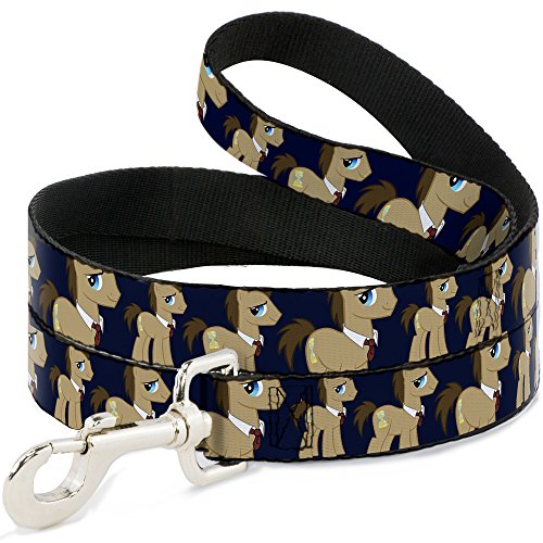 Buckle-Down "Doctor Whooves W/Krawatte Navy Pet Leine, 6 '-1/5,1 cm von Buckle-Down