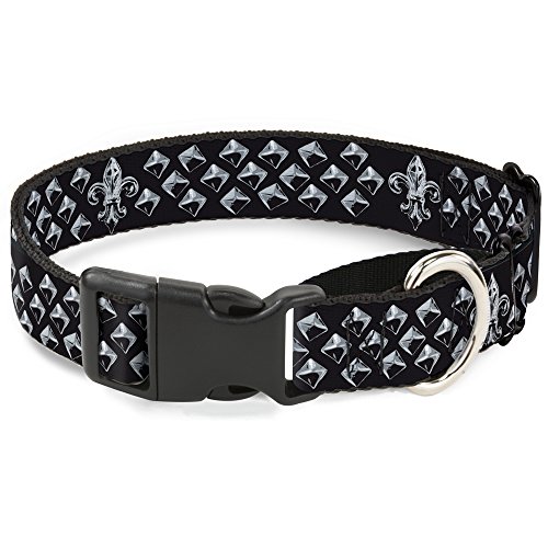 Buckle-Down Fleur de Lis/Ohrstecker schwarz/Grays Martingale Hundehalsband, 2,5 cm Wide-fits 22,9–38,1 cm Neck-small Buckle-Down Fleur de Lis/Ohrstecker schwarz/Grays Martingale Hundehalsband, 2,5 cm Wide-fits 22,9–38,1 cm Neck-small von Buckle-Down