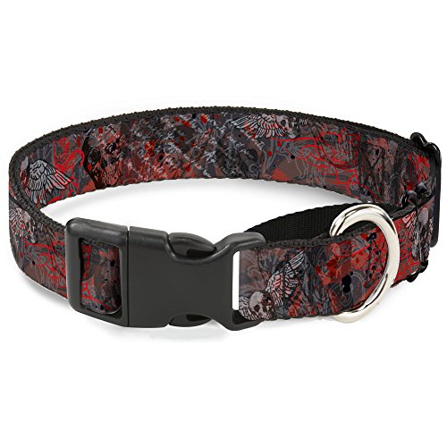 Buckle-Down Gothic 6 Martingale Hundehalsband, 2,5 cm Wide-fits 27,9–43,2 cm Neck-medium Buckle-Down Gothic 6 Martingale Hundehalsband, 2,5 cm Wide-fits 27,9–43,2 cm Neck-medium von Buckle-Down