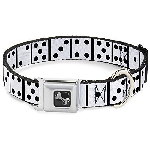 Buckle Down Gurtschnalle Hundehalsband Dominos Schwarz/Weiß/Schwarz, 1" Wide - Fits 9-15" Neck - Small, Mehrfarbig Buckle Down Gurtschnalle Hundehalsband Dominos Schwarz/Weiß/Schwarz, 1" Wide - Fits 9-15" Neck - Small, Mehrfarbig von Buckle-Down
