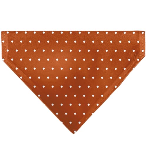 Buckle-Down Halstuch, Mini-Pünktchenmuster, Orange, Weiß, Schwarz, zum Hineinschlüpfen Buckle-Down Halstuch, Mini-Pünktchenmuster, Orange, Weiß, Schwarz, zum Hineinschlüpfen von Buckle-Down