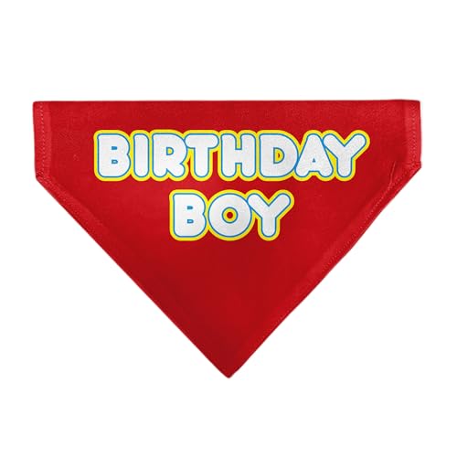 Buckle-Down Halstuch mit Aufschrift "Birthday Boy" in Rot, Gelb, Blau, Weiß Buckle-Down Halstuch mit Aufschrift "Birthday Boy" in Rot, Gelb, Blau, Weiß von Buckle-Down