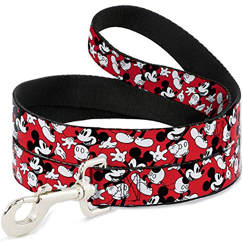 Buckle-Down Haustier-Leine, Mickey Mouse Poses, Streu-Leine, 182 cm lang, 2,5 cm breit Buckle-Down Haustier-Leine, Mickey Mouse Poses, Streu-Leine, 182 cm lang, 2,5 cm breit von Buckle-Down