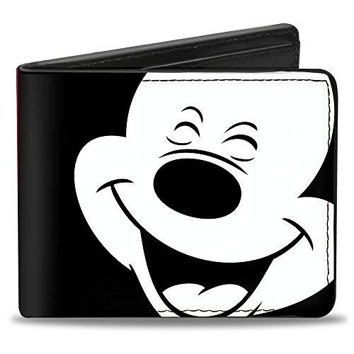 Buckle-Down Geldbörse Bifold PU Disney Mickey Mouse, Mehrfarbig, 4.0" x 3.5" von Buckle-Down