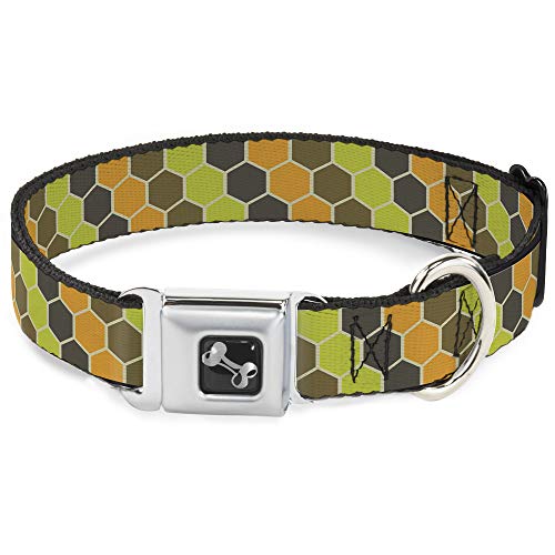 Buckle-Down Honeycomb grünen/Orange Halsband Bone, breit Medium/40,6–58,4 cm Buckle-Down Honeycomb grünen/Orange Halsband Bone, breit Medium/40,6–58,4 cm von Buckle-Down