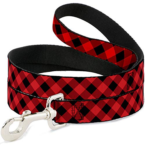 Buckle-Down Hundeleine, diagonal, Büffelkariert, erhältlich in verschiedenen Längen und Breiten für kleine, mittelgroße und große Hunde und Katzen, 1,8 m lang – 1,27 cm breit Buckle-Down Hundeleine, diagonal, Büffelkariert, erhältlich in verschiedenen Längen und Breiten für kleine, mittelgroße und große Hunde und Katzen, 1,8 m lang – 1,27 cm breit von Buckle-Down
