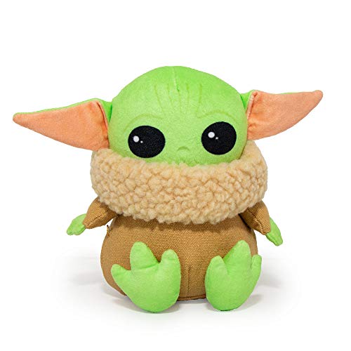 Buckle-Down Hundespielzeug, Mandalorian, Plüsch-Quietscher Star Wars The Child Sitting Pose, Baby Yoda, 20,3 x 20,3 cm (DTPT-SWBIF) für alle Rassengrößen von Buckle-Down