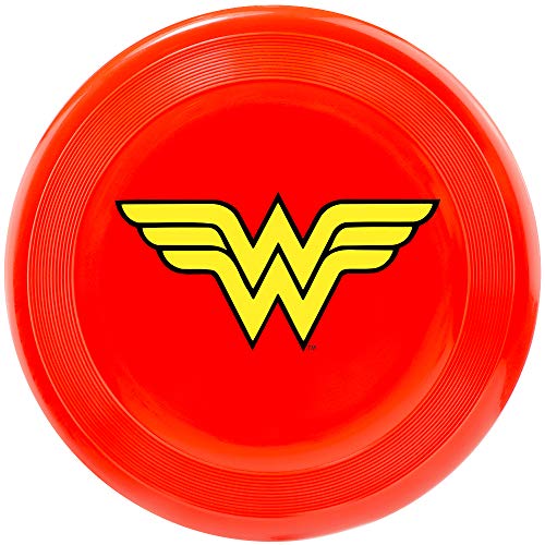 Buckle-Down Hundespielzeug Frisbee Flyer Wonder Woman Logo rot von Buckle-Down