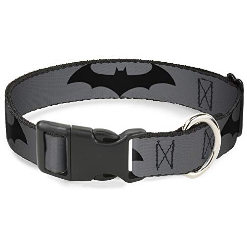 Buckle-Down Katzenhalsband, Retro-Fledermaus-Logo, 15,2 bis 22,9 cm, 1,3 cm breit von Buckle-Down