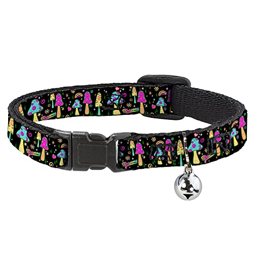 Buckle-Down Katzenhalsband mit Glöckchen, Kunststoffclip, leicht verstellbar, 21,6 cm bis 30,5 cm - 1,3 cm breit Buckle-Down Katzenhalsband mit Glöckchen, Kunststoffclip, leicht verstellbar, 21,6 cm bis 30,5 cm - 1,3 cm breit von Buckle-Down