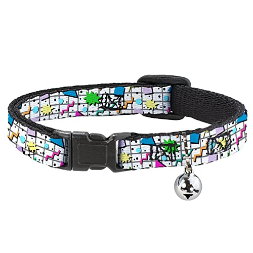 Buckle-Down Katzenhalsband mit Glöckchen, Kunststoffclip, verstellbar, 21,6 cm bis 30,5 cm - 1,3 cm breit Buckle-Down Katzenhalsband mit Glöckchen, Kunststoffclip, verstellbar, 21,6 cm bis 30,5 cm - 1,3 cm breit von Buckle-Down