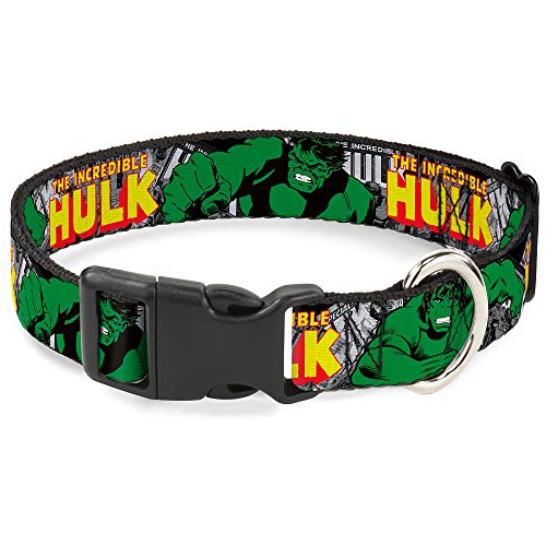 Buckle Down Kunststoff-Clip-Halsband – The Incredible Hulk Action Posen/Stacked Comics Buckle Down Kunststoff-Clip-Halsband – The Incredible Hulk Action Posen/Stacked Comics von Buckle-Down