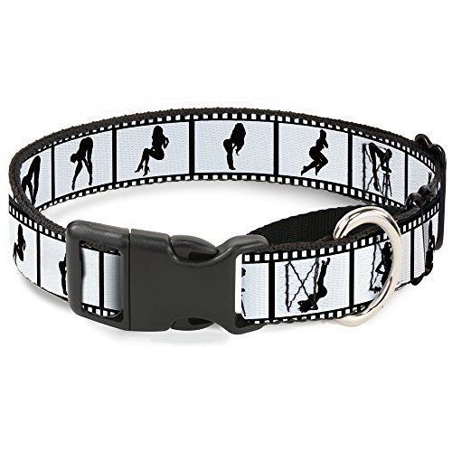 Buckle-Down Mädchen Posing Folie Streifen weiß/schwarz Martingale Hundehalsband, 3,8 cm Wide-fits 40,6–58,4 cm Neck-medium Buckle-Down Mädchen Posing Folie Streifen weiß/schwarz Martingale Hundehalsband, 3,8 cm Wide-fits 40,6–58,4 cm Neck-medium von Buckle-Down