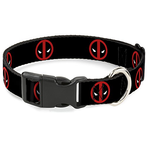 Buckle-Down Marvel Universe Deadpool Logo Black/Red/White Plastic Clip Collar, Narrow Small/6-9 Buckle-Down Marvel Universe Deadpool Logo Black/Red/White Plastic Clip Collar, Narrow Small/6-9 von Buckle-Down