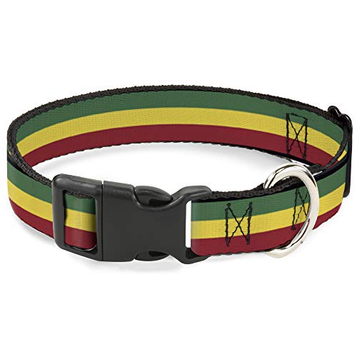 Buckle-Down PC-W21802-L Rasta Kunststoff-Halsband, Größe L, 38,1-66 cm Buckle-Down PC-W21802-L Rasta Kunststoff-Halsband, Größe L, 38,1-66 cm von Buckle-Down
