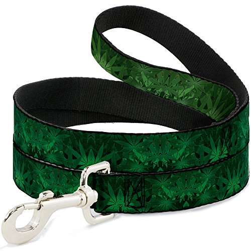 Buckle Down Pet Leine mit Schnallen-Design, Marihuana-Blätter, gestapelt von Buckle Down