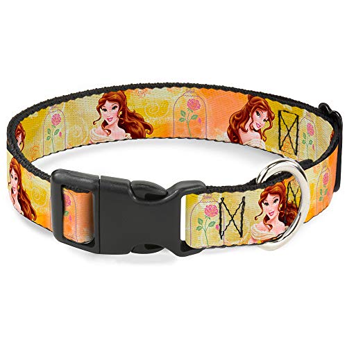Buckle-Down Plastic Clip Collar - Belle Poses/Enchanted Rose/Story Script Yellow/Pinks - 1" Wide - Fits 11-17" Neck - Medium Buckle-Down Plastic Clip Collar - Belle Poses/Enchanted Rose/Story Script Yellow/Pinks - 1" Wide - Fits 11-17" Neck - Medium von Buckle-Down
