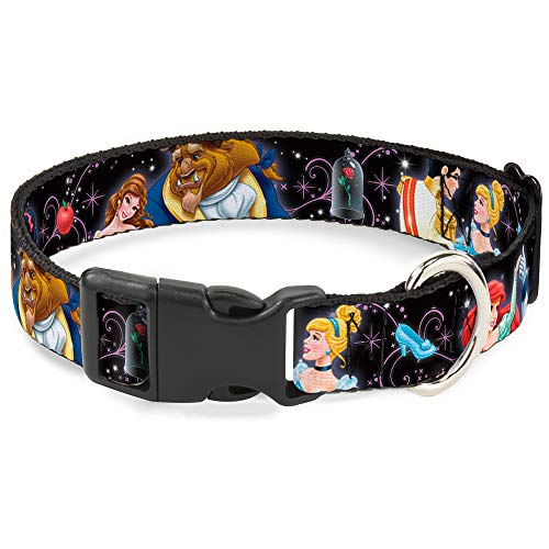 Buckle-Down Plastic Clip Collar - Disney Princesses & Prince's Dancing - 1" Wide - Fits 11-17" Neck - Medium von Buckle-Down