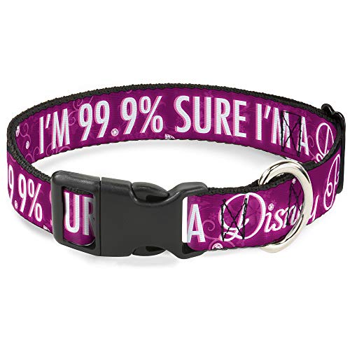 Buckle-Down Plastic Clip Collar - I'm 99.9% Sure I'm A Disney Princess Pinks/White - 1" Wide - Fits 15-26" Neck - Large Buckle-Down Plastic Clip Collar - I'm 99.9% Sure I'm A Disney Princess Pinks/White - 1" Wide - Fits 15-26" Neck - Large von Buckle-Down