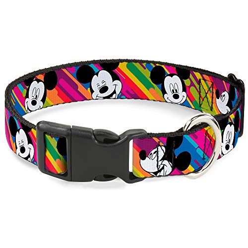 Buckle-Down Plastic Clip Collar - Mickey Mouse Expressions Multi Color White/Black - 1" Wide - Fits 11-17" Neck - Medium Buckle-Down Plastic Clip Collar - Mickey Mouse Expressions Multi Color White/Black - 1" Wide - Fits 11-17" Neck - Medium von Buckle-Down