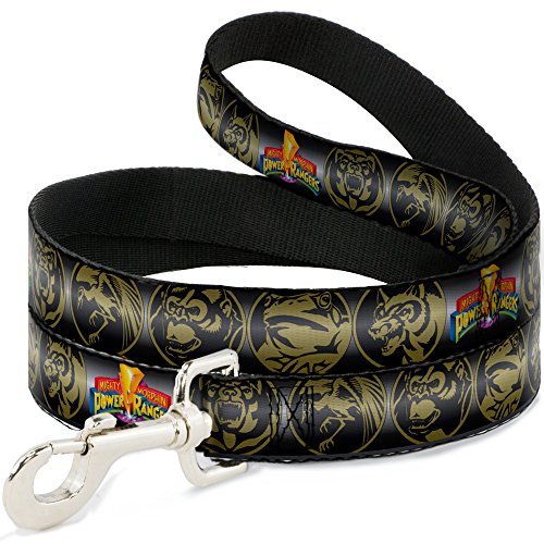 Buckle-Down "Power Ranger Animal Logos schwarz/grau/Gold Pet Leine, 4 '-1 " Buckle-Down "Power Ranger Animal Logos schwarz/grau/Gold Pet Leine, 4 '-1 " von Buckle-Down