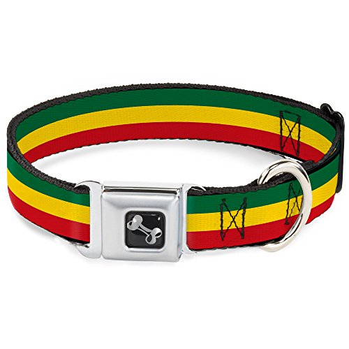 Buckle Down Rasta Hundehalsband Bone, groß/38,1–66 cm Buckle Down Rasta Hundehalsband Bone, groß/38,1–66 cm von Buckle-Down