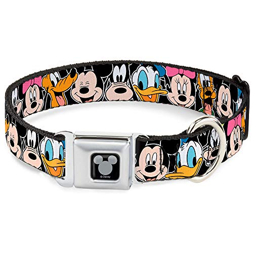 Buckle-Down Seatbelt Buckle Dog Collar - Classic Disney Character Faces Black - 1" Wide - Fits 15-26" Neck - Large Buckle-Down Seatbelt Buckle Dog Collar - Classic Disney Character Faces Black - 1" Wide - Fits 15-26" Neck - Large von Buckle-Down
