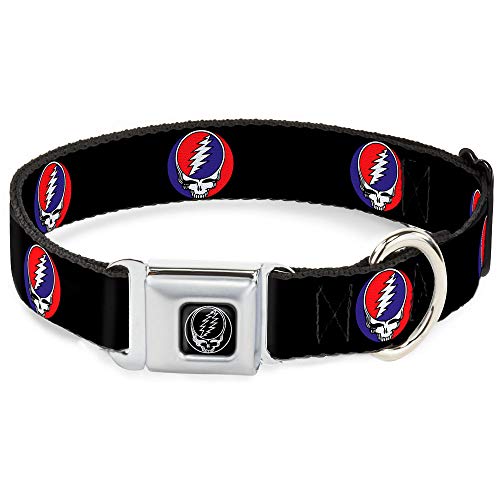 Buckle-Down Seatbelt Buckle Dog Collar - Steal Your Face Repeat Black/Color - 1" Wide - Fits 9-15" Neck - Small Buckle-Down Seatbelt Buckle Dog Collar - Steal Your Face Repeat Black/Color - 1" Wide - Fits 9-15" Neck - Small von Buckle-Down
