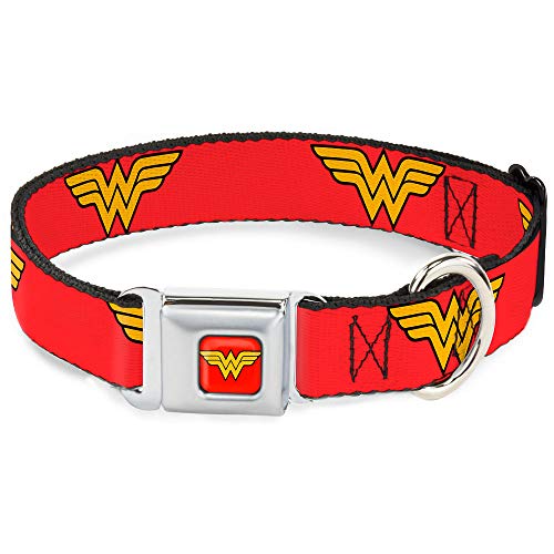 Buckle-Down Seatbelt Buckle Dog Collar - Wonder Woman Logo Red - 1.5" Wide - Fits 13-18" Neck - Small Buckle-Down Seatbelt Buckle Dog Collar - Wonder Woman Logo Red - 1.5" Wide - Fits 13-18" Neck - Small von Buckle-Down