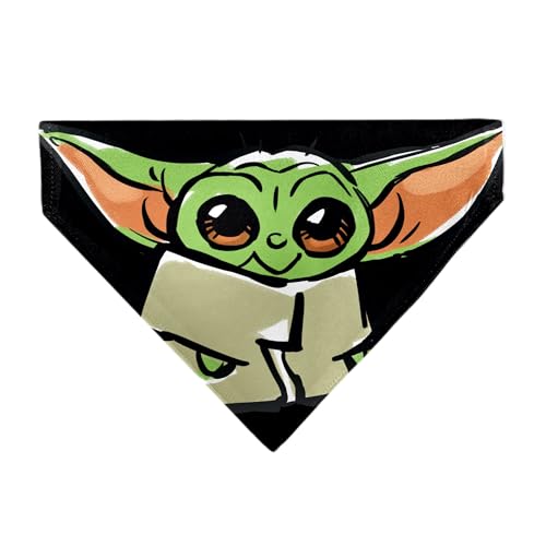 Buckle-Down Star Wars Haustierbandana, Grogu Baby Yoda, Schwarz, 2,5 cm, Polyester, Bandana Buckle-Down Star Wars Haustierbandana, Grogu Baby Yoda, Schwarz, 2,5 cm, Polyester, Bandana von Buckle-Down