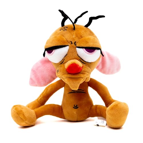 Buckle-Down The Ren and Stimpy Show Quietschendes Plüsch-Hundespielzeug für große, mittelgroße und kleine Hunde, Ren Ganzkörper-Pose, 10,2 x 20,3 cm von Buckle-Down