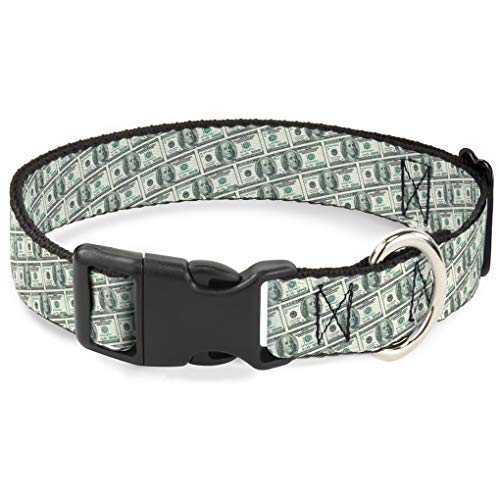 Buckle-Down bac-w30039-ns Breakaway Katzenhalsband, 1/5,1 cm breit – passt 15,2–22,9 cm Nacken – Kleine, Geld von Buckle-Down