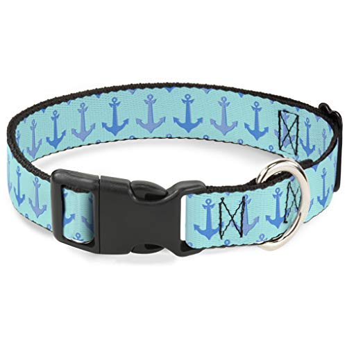 Buckle-Down bac-w30176-ns Breakaway Katzenhalsband, 1/5,1 cm breit – passt 15,2–22,9 cm Nacken – Kleine, Anker von Buckle-Down