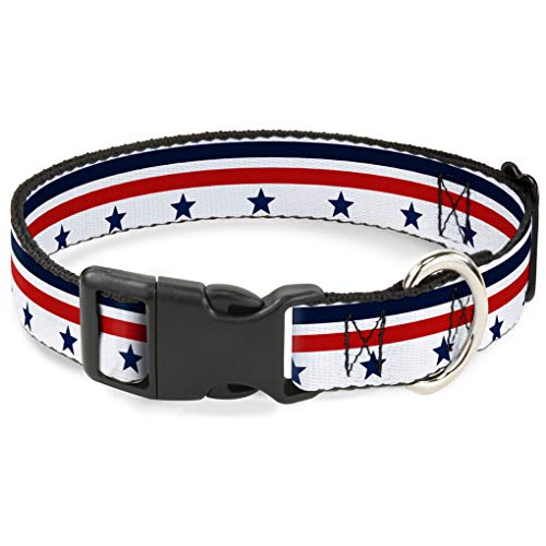 Buckle-Down bac-w30191-ns Breakaway Katzenhalsband, 1/5,1 cm breit – passt 15,2–22,9 cm Nacken – Kleine, Americana von Buckle-Down