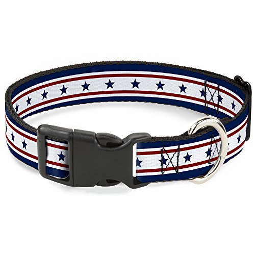 Buckle-Down bac-w30193-nl Breakaway Katzenhalsband, 1/5,1 cm breit – passt 22,9–38,1 cm Nacken – Groß, Americana von Buckle-Down