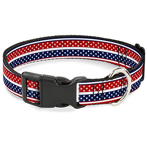 Buckle-Down bac-w30196-ns Breakaway Katzenhalsband, 1/5,1 cm breit – passt 15,2–22,9 cm Nacken – Kleine, Americana Buckle-Down bac-w30196-ns Breakaway Katzenhalsband, 1/5,1 cm breit – passt 15,2–22,9 cm Nacken – Kleine, Americana von Buckle-Down