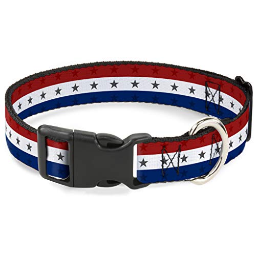 Buckle-Down bac-w30198-nl Breakaway Katzenhalsband, 1/5,1 cm breit – passt 22,9–38,1 cm Nacken – Groß, Americana Buckle-Down bac-w30198-nl Breakaway Katzenhalsband, 1/5,1 cm breit – passt 22,9–38,1 cm Nacken – Groß, Americana von Buckle-Down