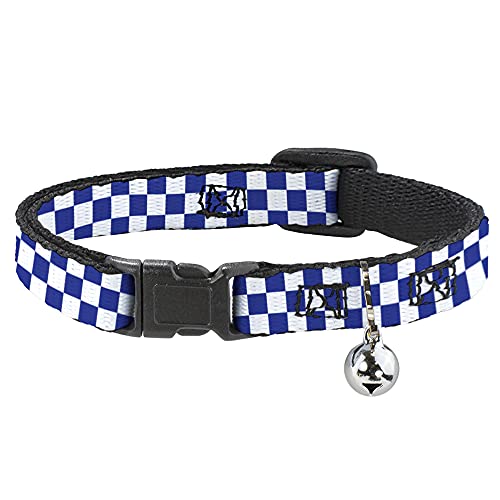 Buckle-Down bac-w30330-nm Breakaway Katzenhalsband, 1/5,1 cm breit – passt 20,3–30,5 cm Nacken – Medium, Kariert von Buckle-Down