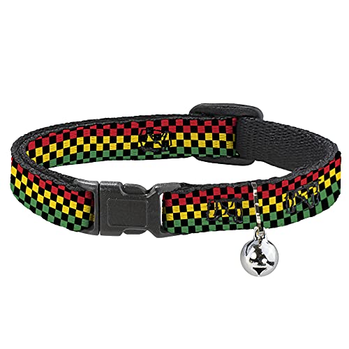 Buckle-Down bac-w30342-nm Breakaway Katzenhalsband, 1/5,1 cm breit – passt 20,3–30,5 cm Nacken – Medium, Kariert von Buckle-Down