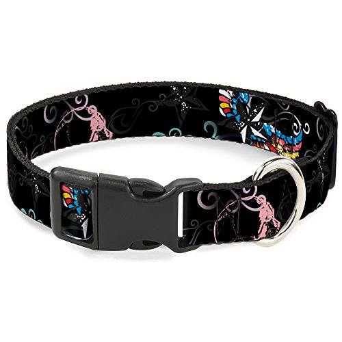 Buckle-Down bac-w30478-ns Breakaway Katzenhalsband, 1/5,1 cm breit – passt 15,2–22,9 cm Nacken – Kleine, Skulls von Buckle-Down