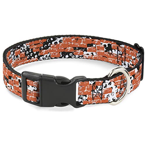 Buckle-Down bac-w30719-nl Breakaway Katzenhalsband, 1/5,1 cm breit – passt 22,9–38,1 cm Nacken – Groß, Grunge Bricks Buckle-Down bac-w30719-nl Breakaway Katzenhalsband, 1/5,1 cm breit – passt 22,9–38,1 cm Nacken – Groß, Grunge Bricks von Buckle-Down