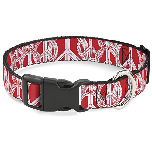 Buckle-Down bac-w31634-nl Breakaway Katzenhalsband, 1/5,1 cm breit – passt 22,9–38,1 cm Nacken – Groß, Peace Buckle-Down bac-w31634-nl Breakaway Katzenhalsband, 1/5,1 cm breit – passt 22,9–38,1 cm Nacken – Groß, Peace von Buckle-Down