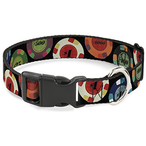 Buckle-Down bac-w31647-nl Breakaway Katzenhalsband, 1/5,1 cm breit – passt 22,9–38,1 cm Nacken – Groß, Poker Buckle-Down bac-w31647-nl Breakaway Katzenhalsband, 1/5,1 cm breit – passt 22,9–38,1 cm Nacken – Groß, Poker von Buckle-Down