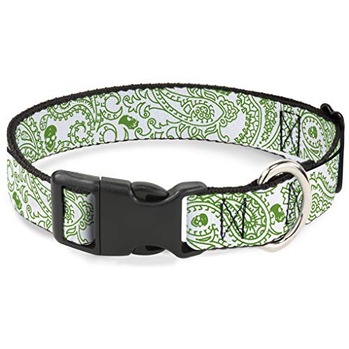 Buckle-Down bac-w32811-ns Breakaway Katzenhalsband, 1/5,1 cm Wide-fits 15,2–22,9 cm Neck-small, Paisley Skulls von Buckle-Down
