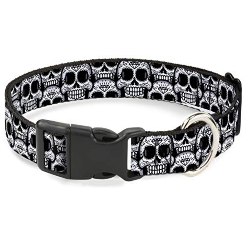 Buckle-Down bac-w32943-nl Breakaway Katzenhalsband, 1/5,1 cm Wide-fits 22,9–38,1 cm Neck-Large, Skulls Buckle-Down bac-w32943-nl Breakaway Katzenhalsband, 1/5,1 cm Wide-fits 22,9–38,1 cm Neck-Large, Skulls von Buckle-Down