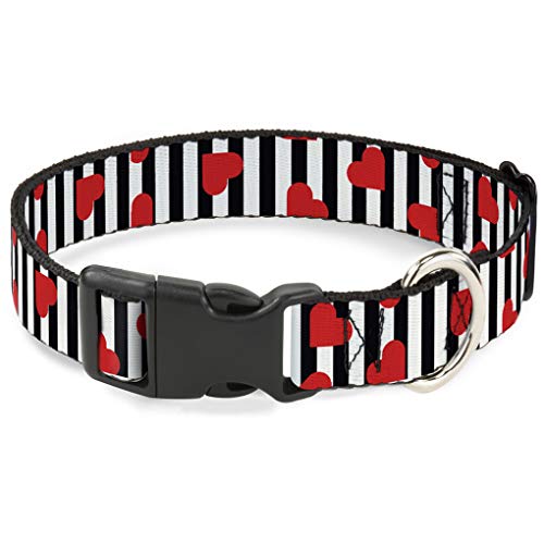 Buckle-Down bac-w33420-ns Breakaway Katzenhalsband, 1/5,1 cm Wide-fits 15,2–22,9 cm Neck-small, Herzen von Buckle-Down